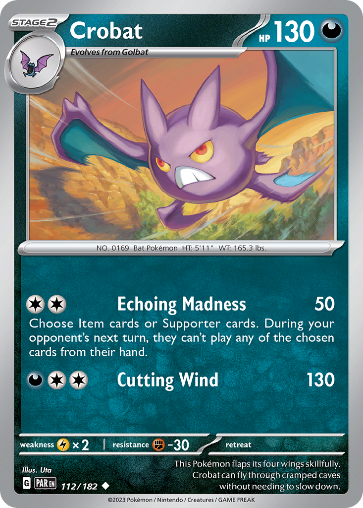 112/182 - Crobat - Paradox Rift