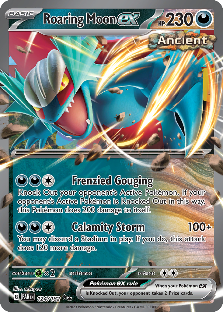 124/182 - Roaring Moon ex - Paradox Rift