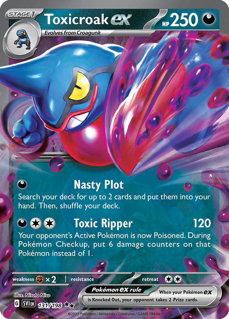 131/198 - Toxicroak ex - Scarlet & Violet