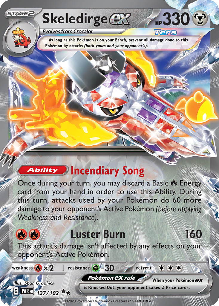 137/182 - Skeledirge ex - Paradox Rift