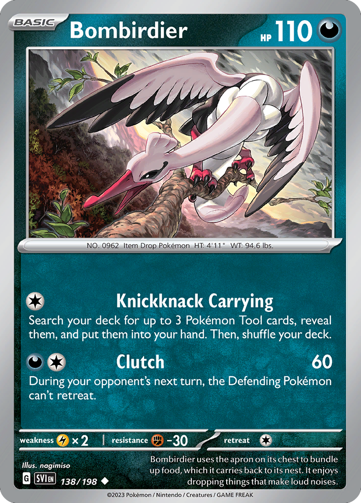 138/198 - Bombirdier - Scarlet & Violet - Reverse Holo