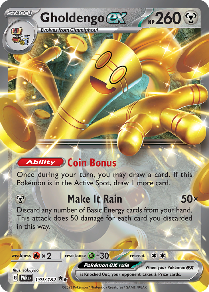 139/182 - Gholdengo ex - Paradox Rift