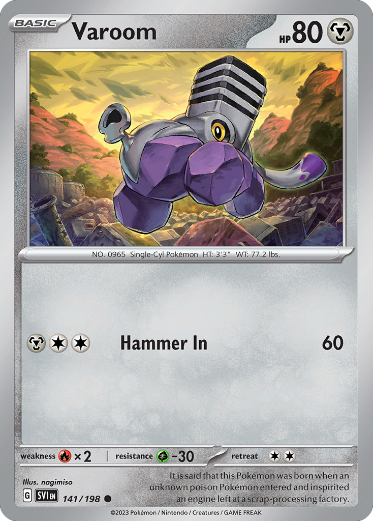 141/198 - Varoom - Scarlet & Violet - Reverse Holo