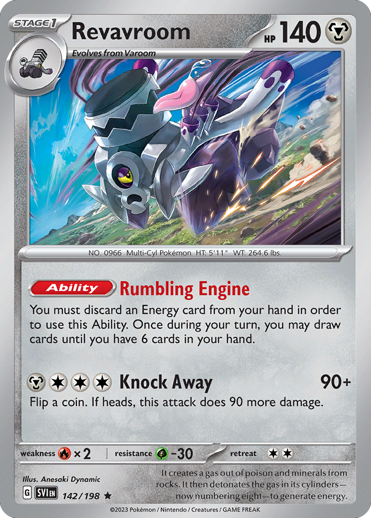 142/198 - Revavroom - Scarlet & Violet - Reverse Holo