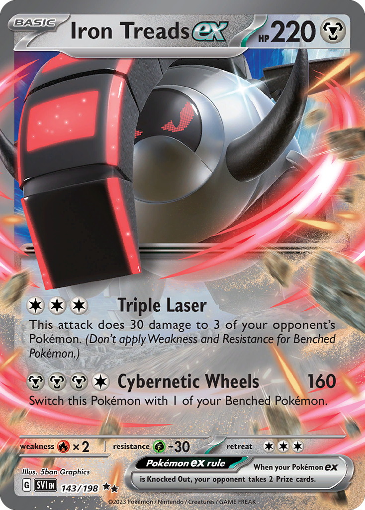 143/198 - Iron Treads ex - Scarlet & Violet
