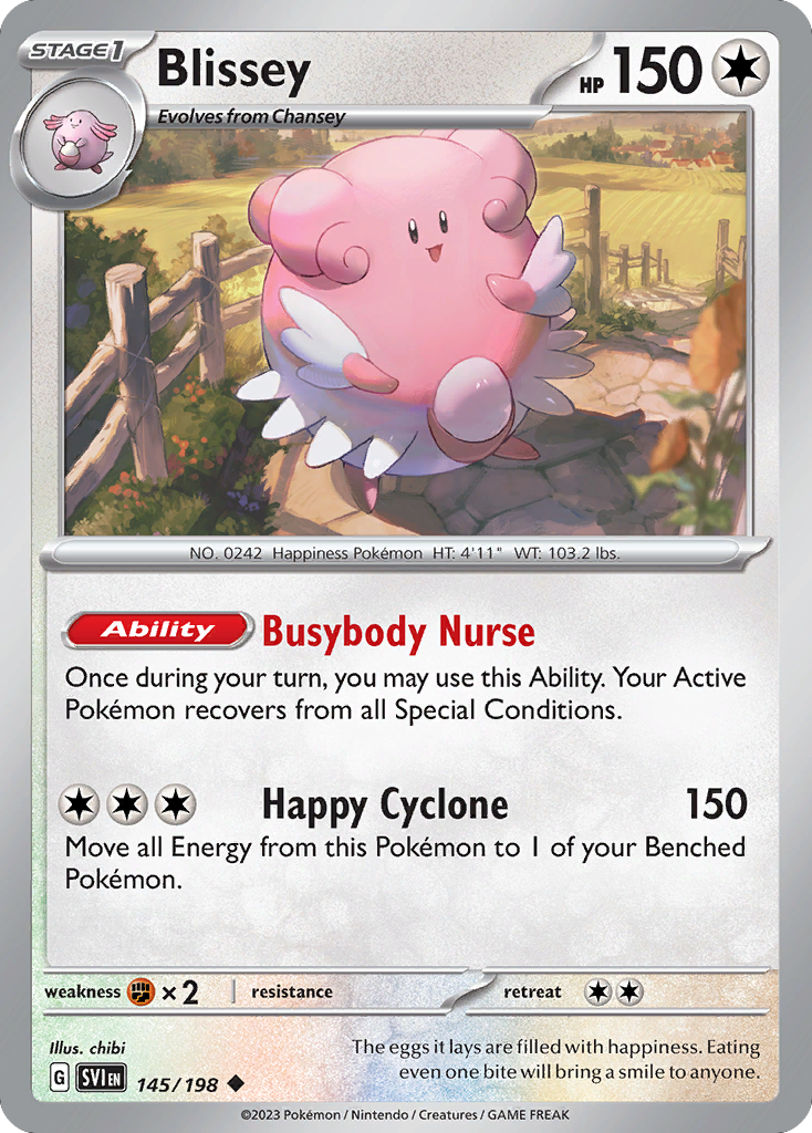 145/198 - Blissey - Scarlet & Violet - Reverse Holo