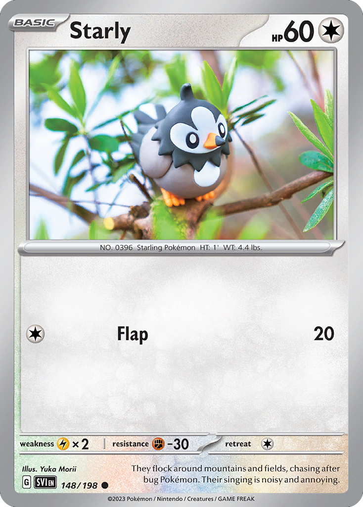 148/198 - Starly - Scarlet & Violet - Reverse Holo
