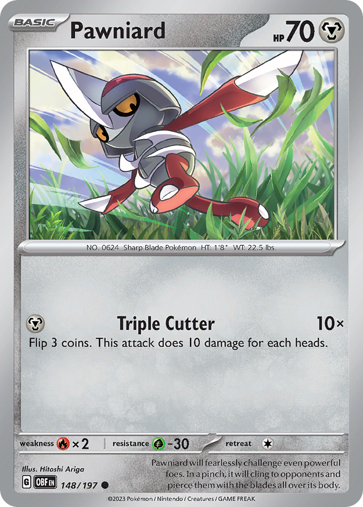 148/197 - Pawniard - Obsidian Flames - Reverse Holo