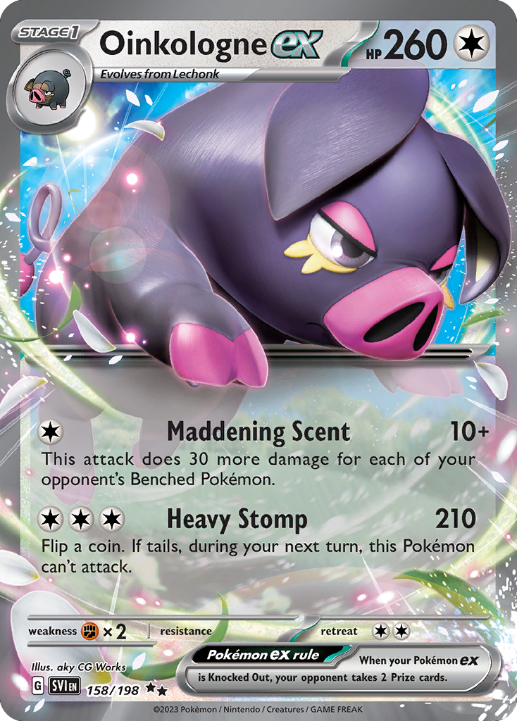 158/198 - Oinkologne ex - Scarlet & Violet