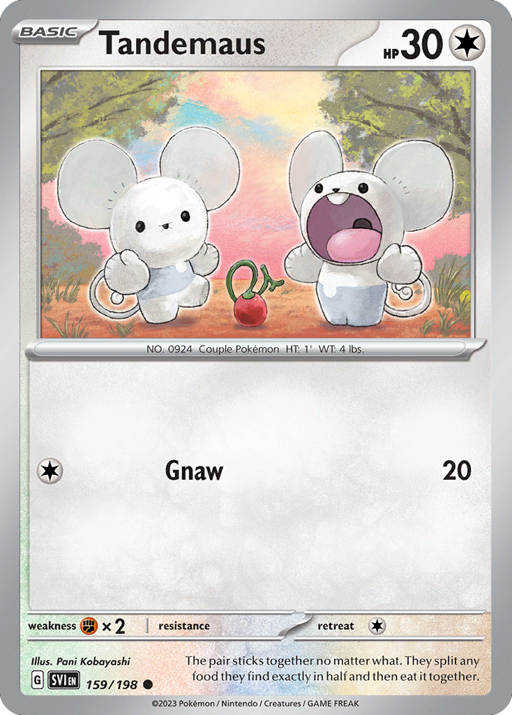 159/198 - Tandemaus - Scarlet & Violet - Reverse Holo