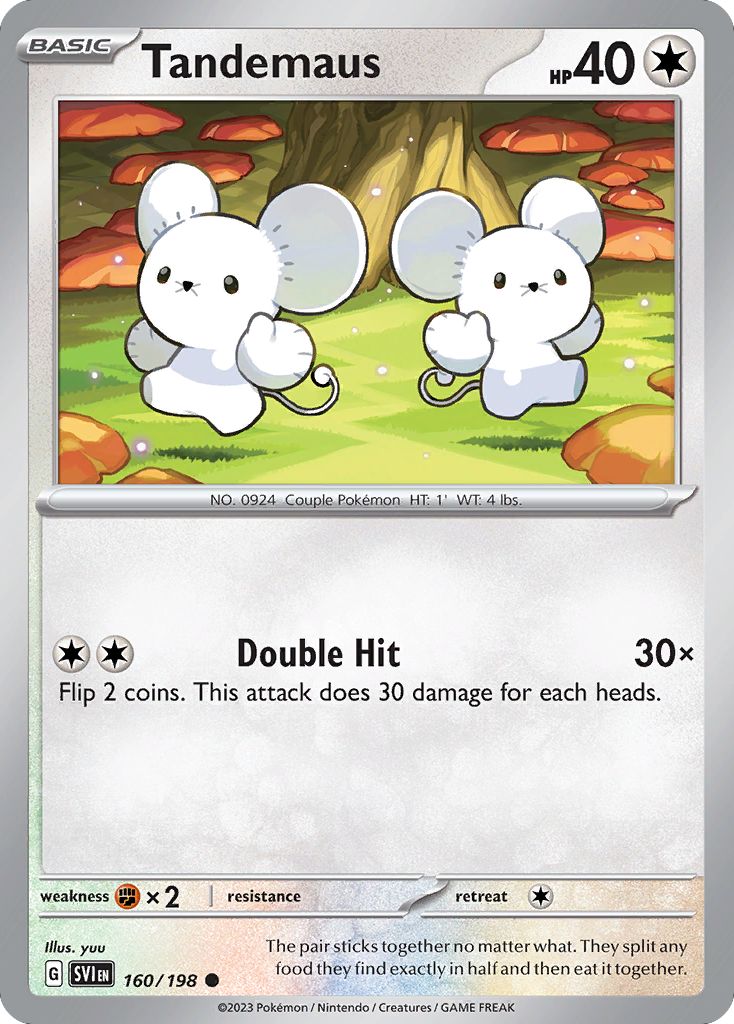 160/198 - Tandemaus - Scarlet & Violet - Reverse Holo