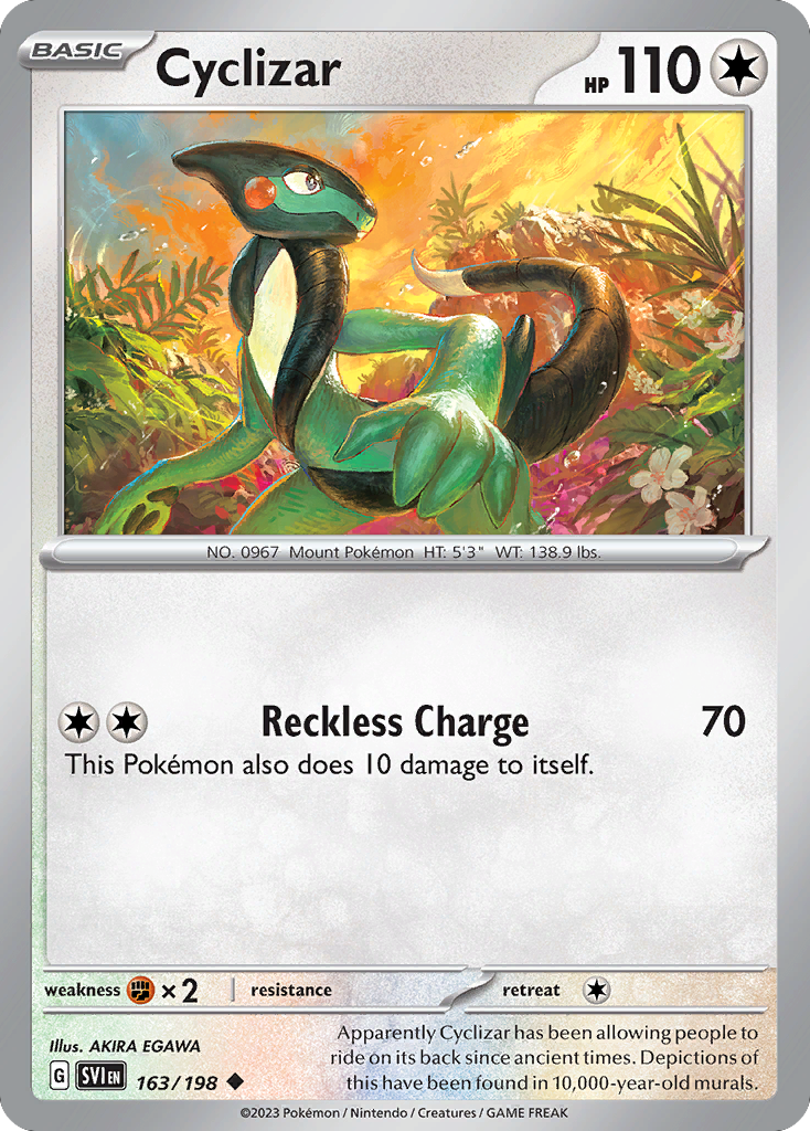 163/198 - Cyclizar - Scarlet & Violet - Reverse Holo