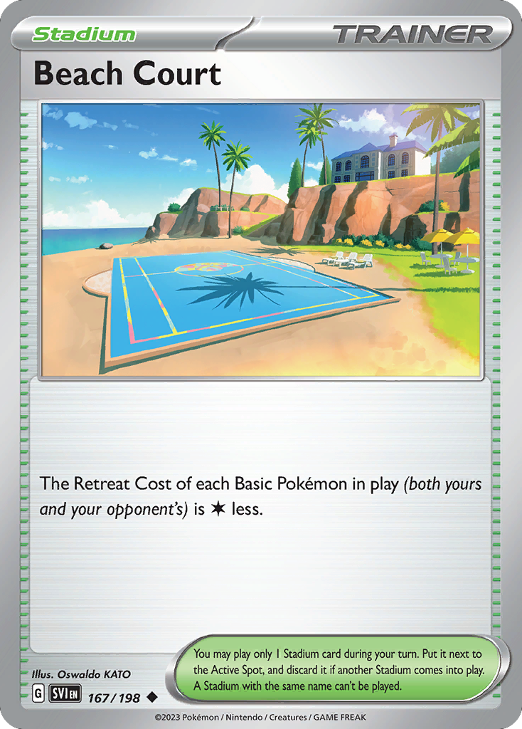 167/198 - Beach Court - Scarlet & Violet - Reverse Holo