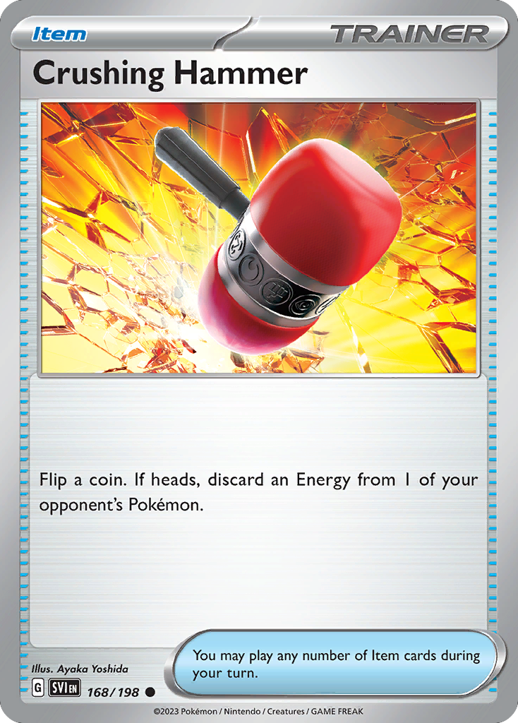 168/198 - Crushing Hammer - Scarlet & Violet - Reverse Holo