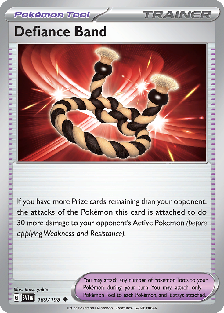 169/198 - Defiance Band - Scarlet & Violet - Reverse Holo