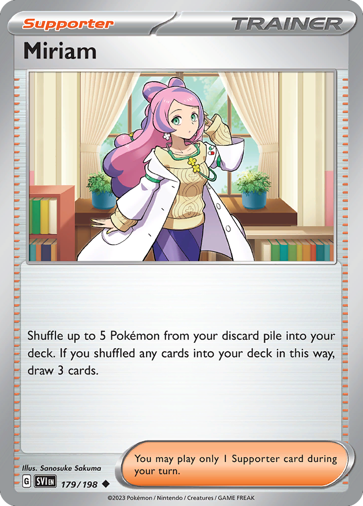 179/198 - Miriam - Scarlet & Violet - Reverse Holo