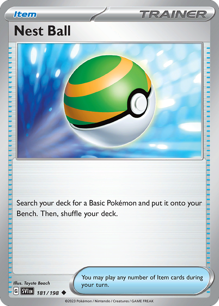 181/198 - Nest Ball - Scarlet & Violet - Reverse Holo