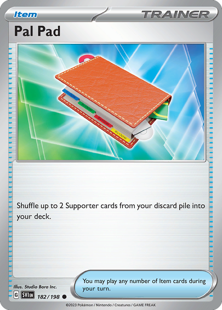 182/198 - Pal Pad - Scarlet & Violet - Reverse Holo