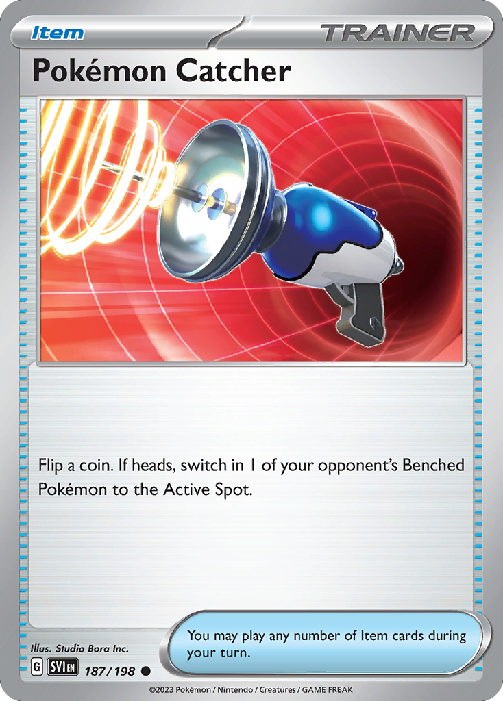187/198 - Pokémon Catcher - Scarlet & Violet - Reverse Holo