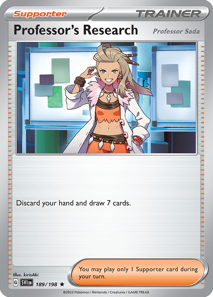 189/198 - Professor's Research - Scarlet & Violet - Reverse Holo