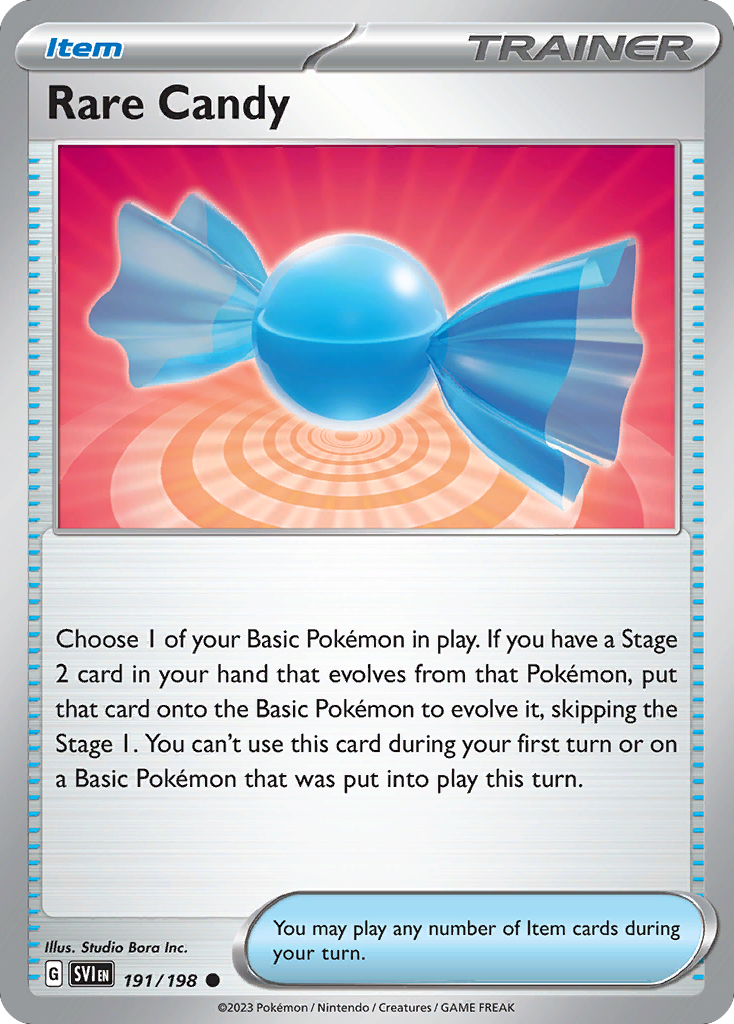 191/198 - Rare Candy - Scarlet & Violet - Reverse Holo