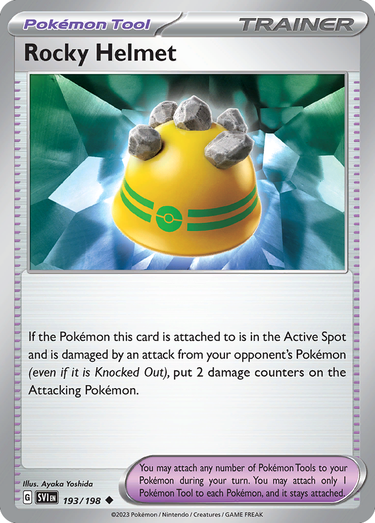 193/198 - Rocky Helmet - Scarlet & Violet - Reverse Holo