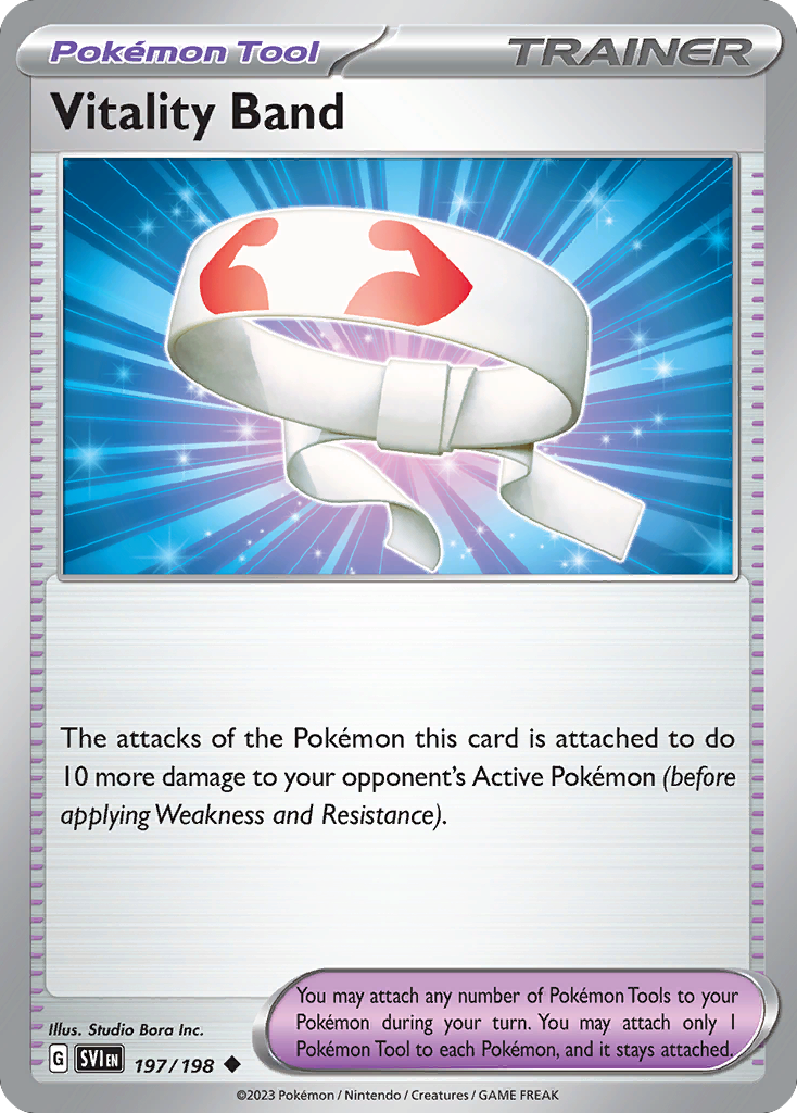 197/198 - Vitality Band - Scarlet & Violet - Reverse Holo