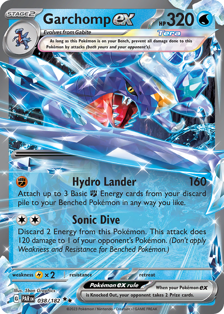 038/182 - Garchomp ex - Paradox Rift