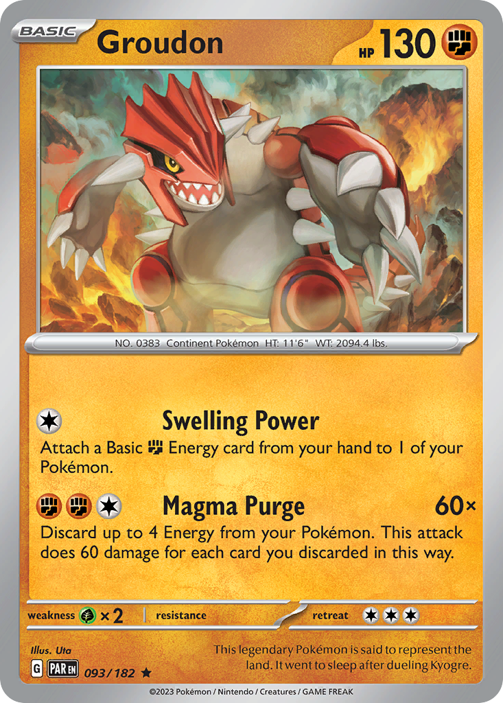 093/182 - Groudon - Paradox Rift